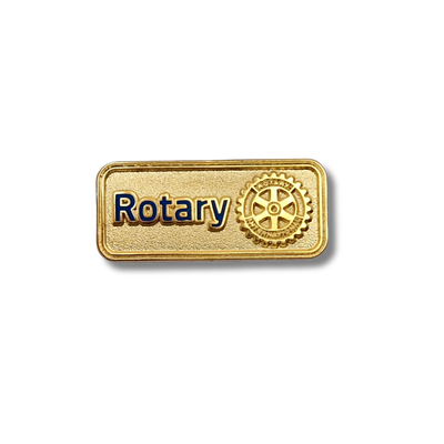 Значок с новим лого Ротарі R/MB-H-G фото