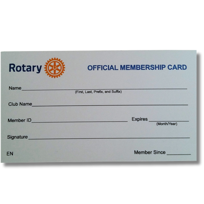 Rotary ID card